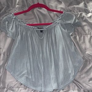 Off the shoulder crop top